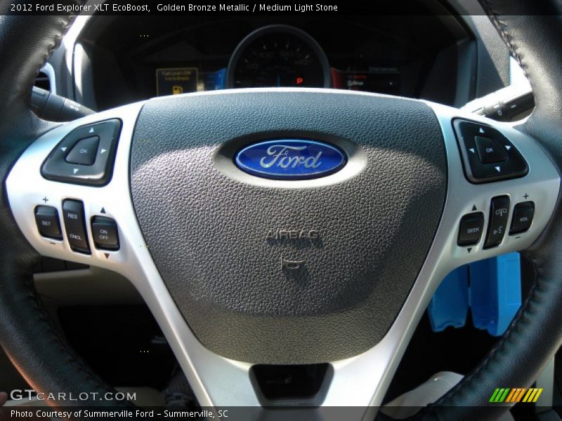 Golden Bronze Metallic / Medium Light Stone 2012 Ford Explorer XLT EcoBoost