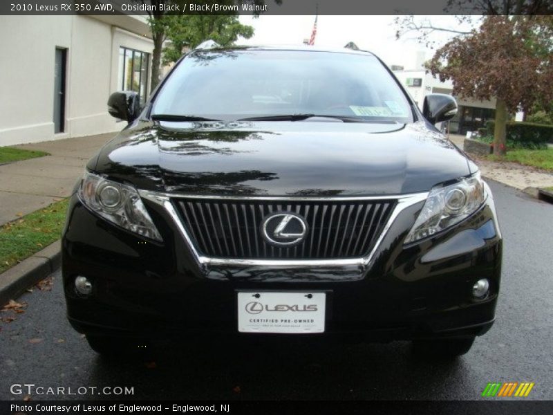 Obsidian Black / Black/Brown Walnut 2010 Lexus RX 350 AWD