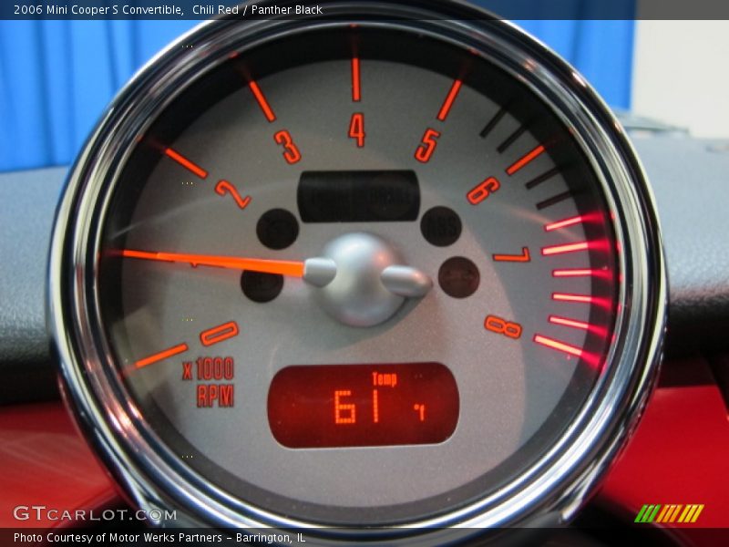 Chili Red / Panther Black 2006 Mini Cooper S Convertible