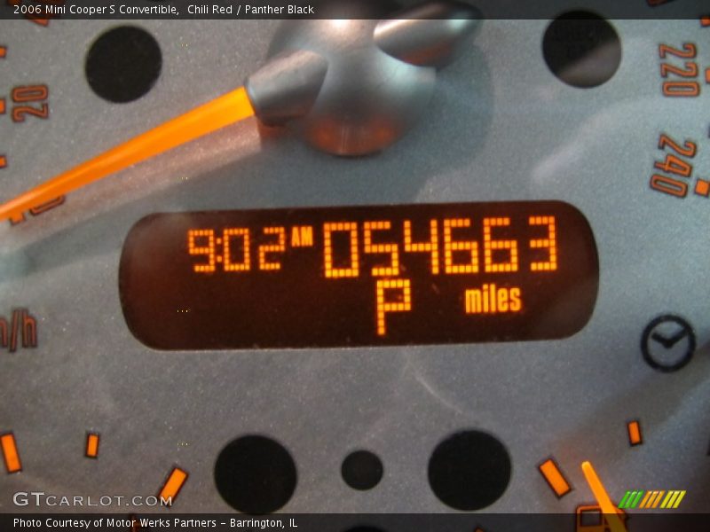 Chili Red / Panther Black 2006 Mini Cooper S Convertible