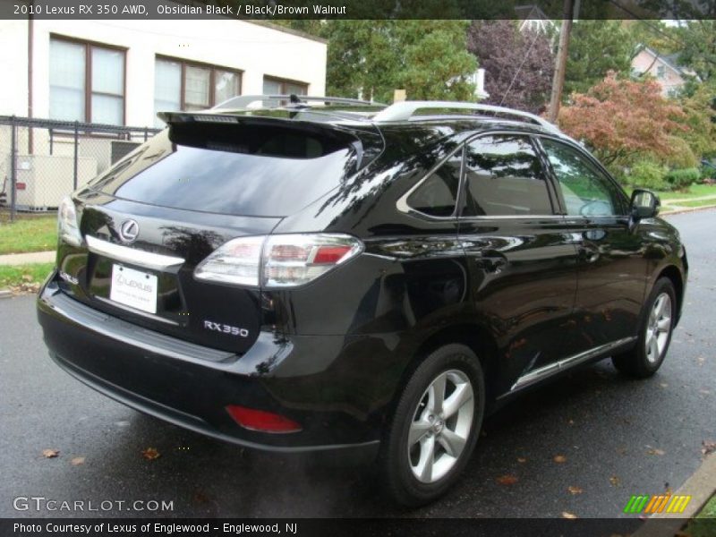Obsidian Black / Black/Brown Walnut 2010 Lexus RX 350 AWD