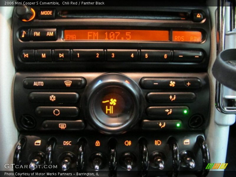 Chili Red / Panther Black 2006 Mini Cooper S Convertible