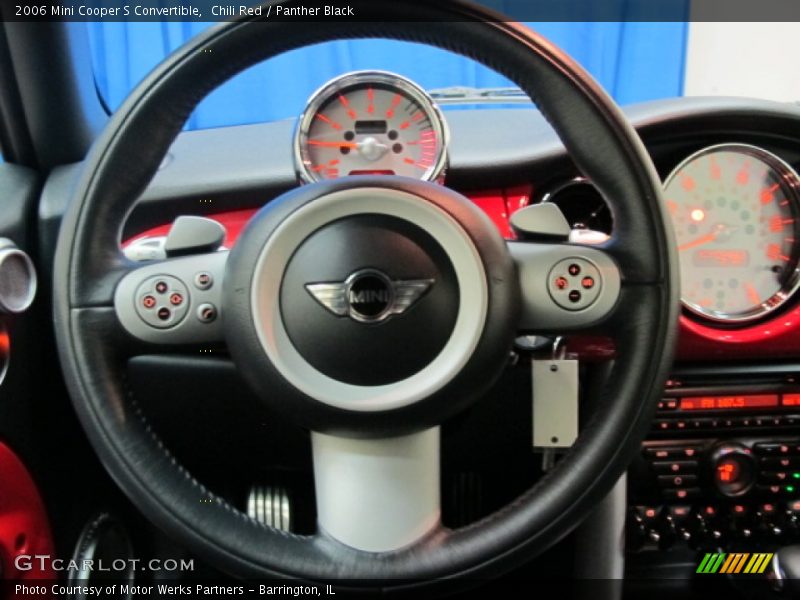 Chili Red / Panther Black 2006 Mini Cooper S Convertible