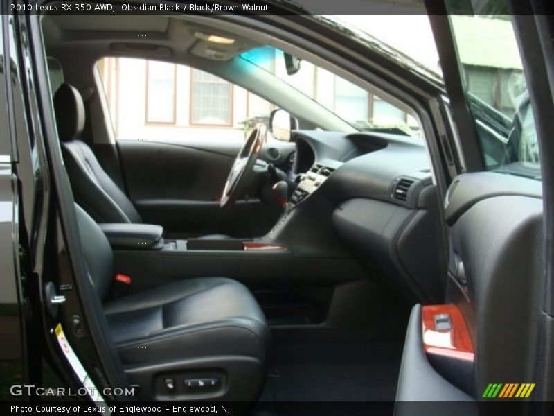 Obsidian Black / Black/Brown Walnut 2010 Lexus RX 350 AWD
