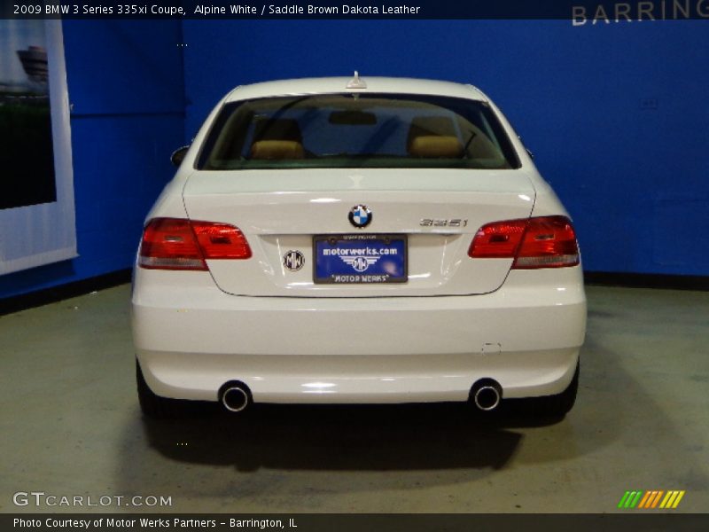 Alpine White / Saddle Brown Dakota Leather 2009 BMW 3 Series 335xi Coupe