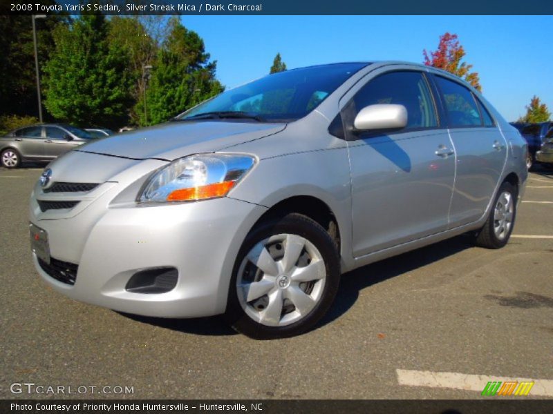 Silver Streak Mica / Dark Charcoal 2008 Toyota Yaris S Sedan