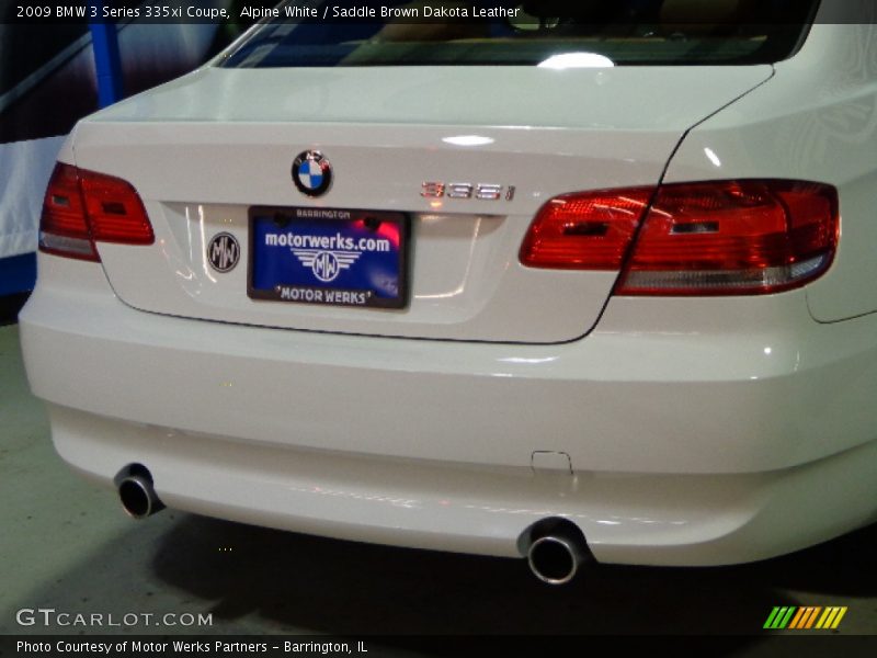 Alpine White / Saddle Brown Dakota Leather 2009 BMW 3 Series 335xi Coupe