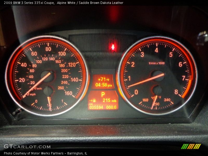 Alpine White / Saddle Brown Dakota Leather 2009 BMW 3 Series 335xi Coupe