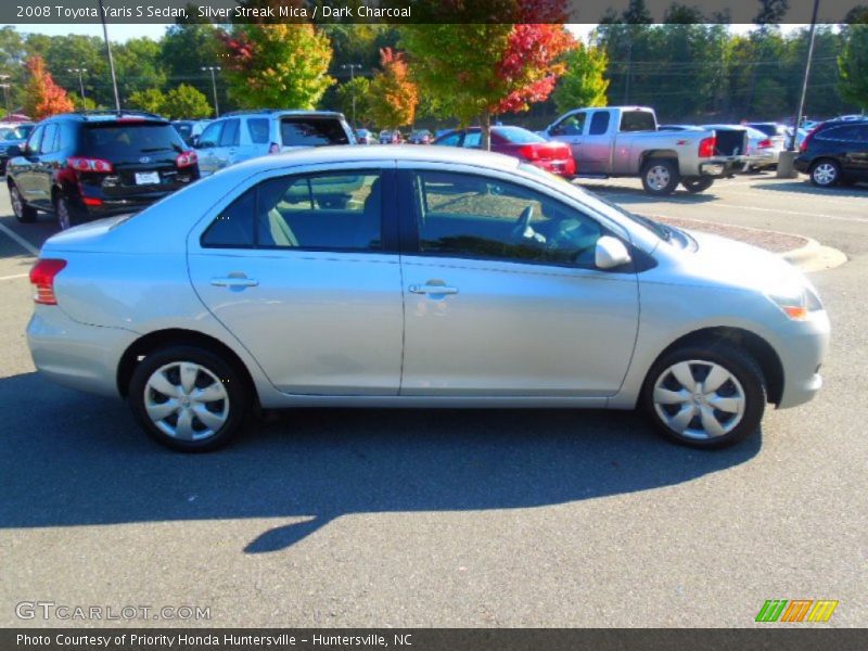 Silver Streak Mica / Dark Charcoal 2008 Toyota Yaris S Sedan