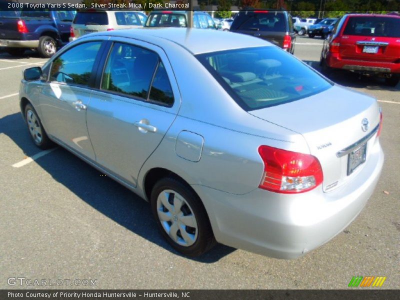 Silver Streak Mica / Dark Charcoal 2008 Toyota Yaris S Sedan