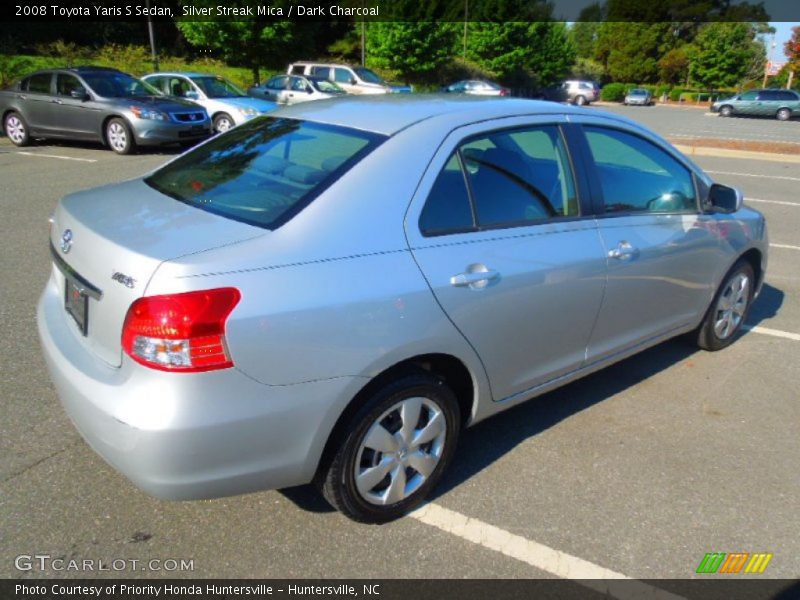 Silver Streak Mica / Dark Charcoal 2008 Toyota Yaris S Sedan