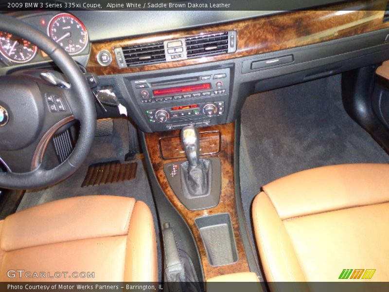 Alpine White / Saddle Brown Dakota Leather 2009 BMW 3 Series 335xi Coupe
