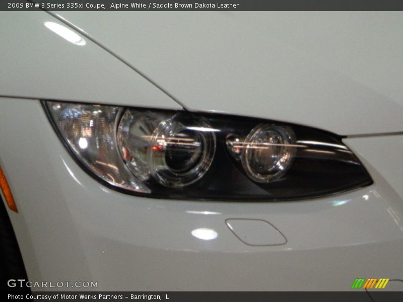 Alpine White / Saddle Brown Dakota Leather 2009 BMW 3 Series 335xi Coupe