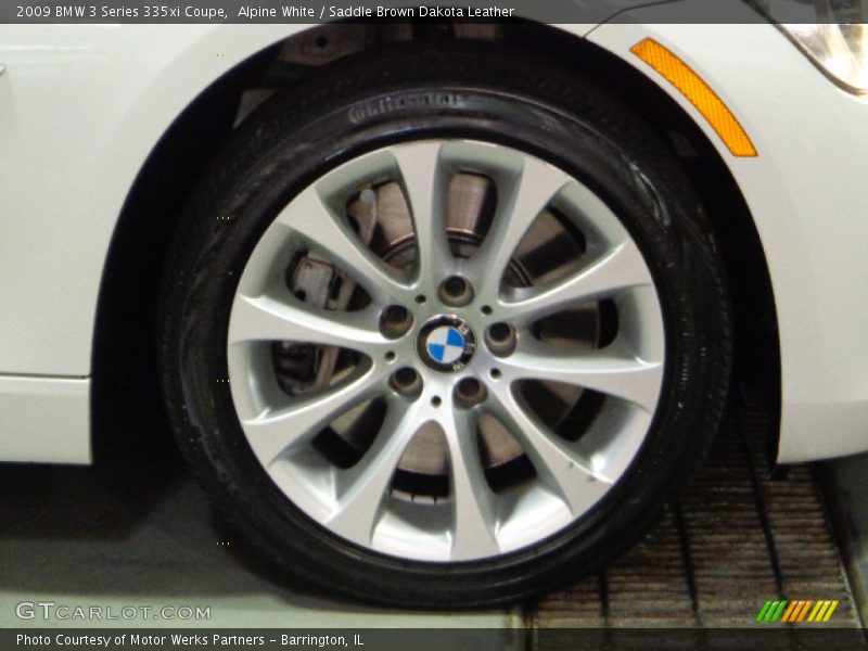 Alpine White / Saddle Brown Dakota Leather 2009 BMW 3 Series 335xi Coupe