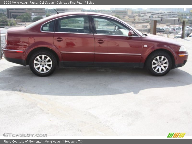 Colorado Red Pearl / Beige 2003 Volkswagen Passat GLS Sedan