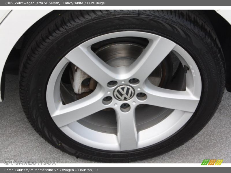 Candy White / Pure Beige 2009 Volkswagen Jetta SE Sedan