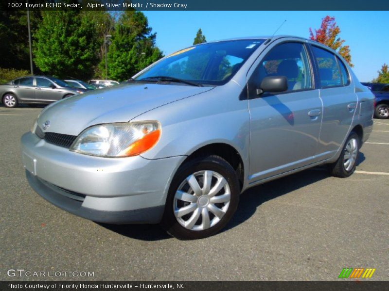 Alpine Silver Metallic / Shadow Gray 2002 Toyota ECHO Sedan