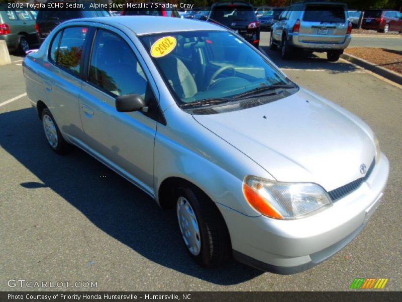 Alpine Silver Metallic / Shadow Gray 2002 Toyota ECHO Sedan