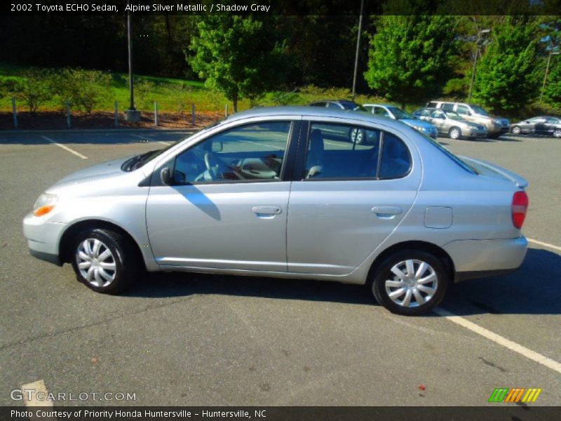 Alpine Silver Metallic / Shadow Gray 2002 Toyota ECHO Sedan