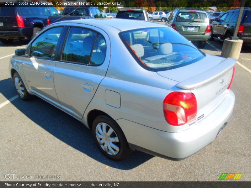 Alpine Silver Metallic / Shadow Gray 2002 Toyota ECHO Sedan