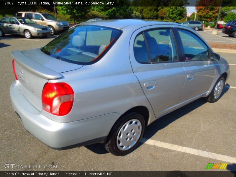 Alpine Silver Metallic / Shadow Gray 2002 Toyota ECHO Sedan