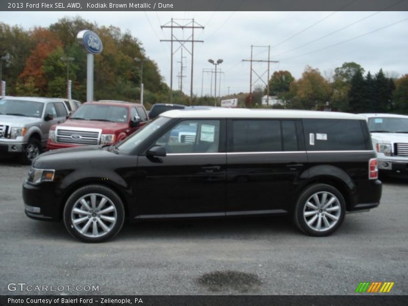Kodiak Brown Metallic / Dune 2013 Ford Flex SEL AWD
