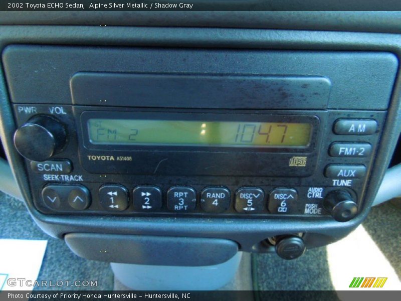 Alpine Silver Metallic / Shadow Gray 2002 Toyota ECHO Sedan