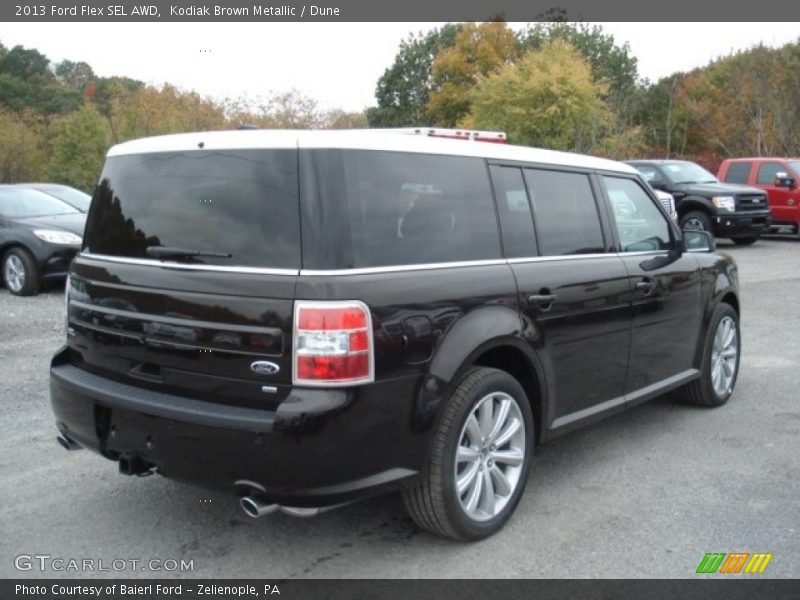 Kodiak Brown Metallic / Dune 2013 Ford Flex SEL AWD