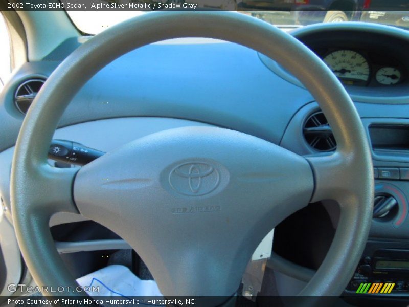 Alpine Silver Metallic / Shadow Gray 2002 Toyota ECHO Sedan