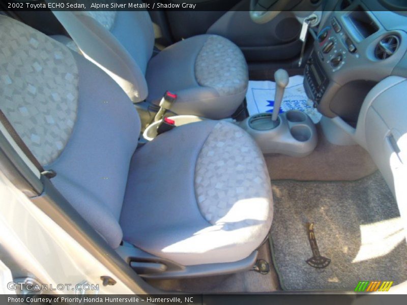 Alpine Silver Metallic / Shadow Gray 2002 Toyota ECHO Sedan