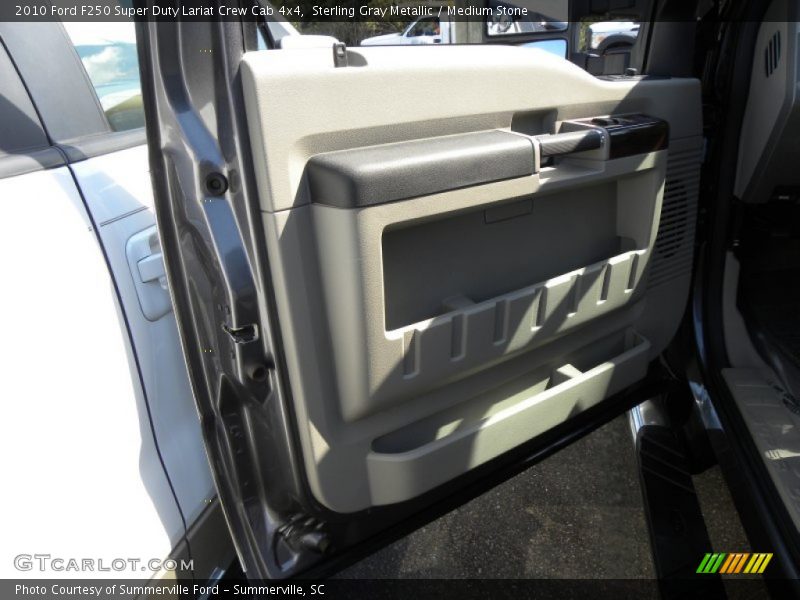 Sterling Gray Metallic / Medium Stone 2010 Ford F250 Super Duty Lariat Crew Cab 4x4