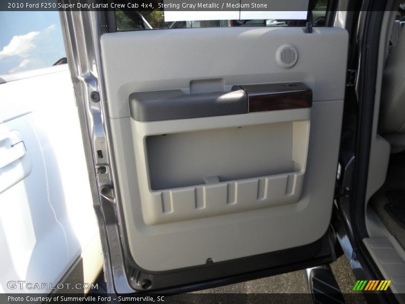 Sterling Gray Metallic / Medium Stone 2010 Ford F250 Super Duty Lariat Crew Cab 4x4