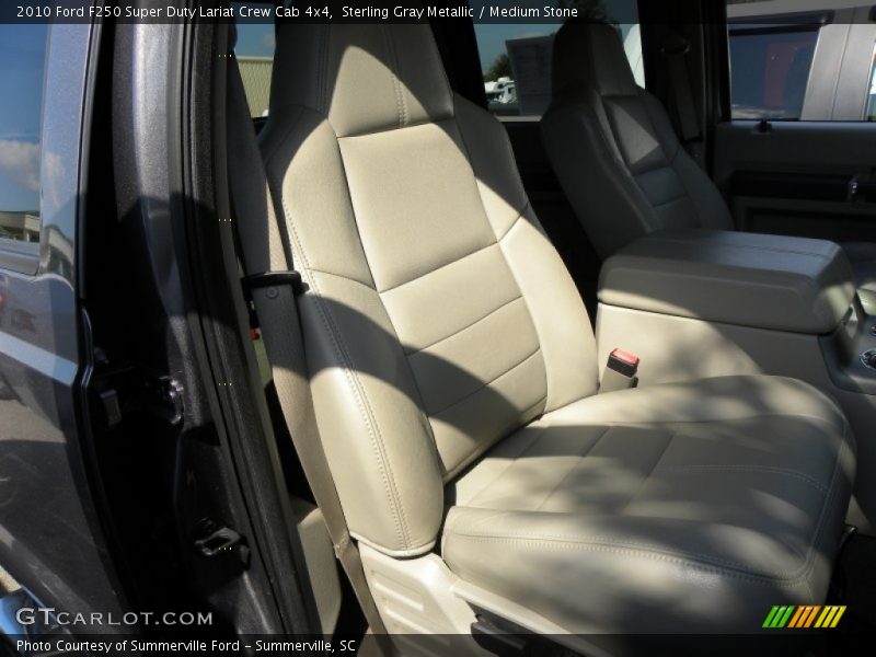 Sterling Gray Metallic / Medium Stone 2010 Ford F250 Super Duty Lariat Crew Cab 4x4