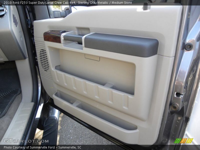 Sterling Gray Metallic / Medium Stone 2010 Ford F250 Super Duty Lariat Crew Cab 4x4