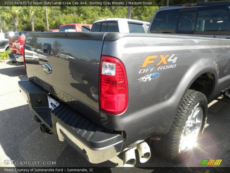Sterling Gray Metallic / Medium Stone 2010 Ford F250 Super Duty Lariat Crew Cab 4x4