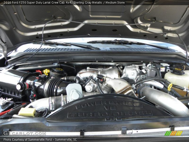 Sterling Gray Metallic / Medium Stone 2010 Ford F250 Super Duty Lariat Crew Cab 4x4