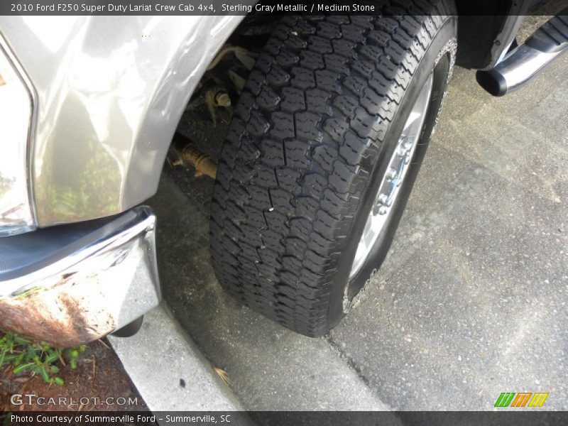 Sterling Gray Metallic / Medium Stone 2010 Ford F250 Super Duty Lariat Crew Cab 4x4