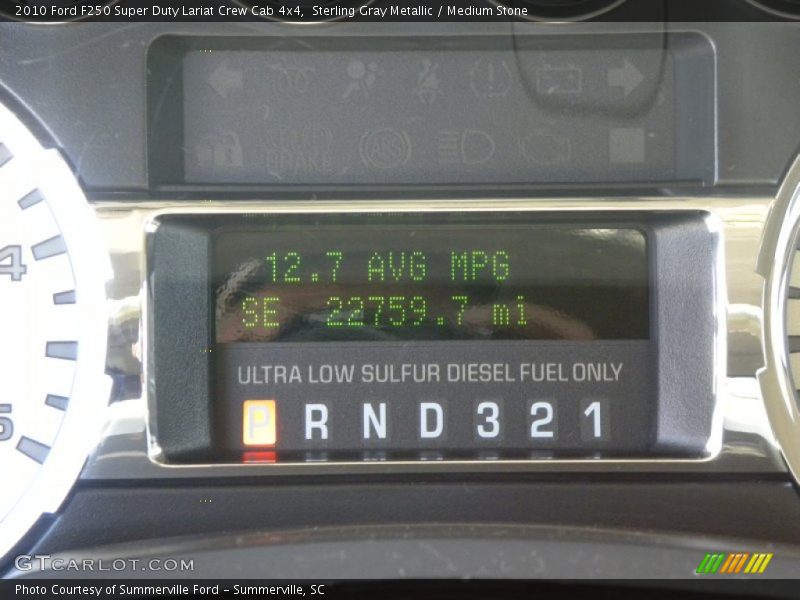 Sterling Gray Metallic / Medium Stone 2010 Ford F250 Super Duty Lariat Crew Cab 4x4
