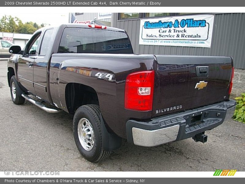 Dark Cherry Metallic / Ebony 2009 Chevrolet Silverado 2500HD LT Extended Cab 4x4