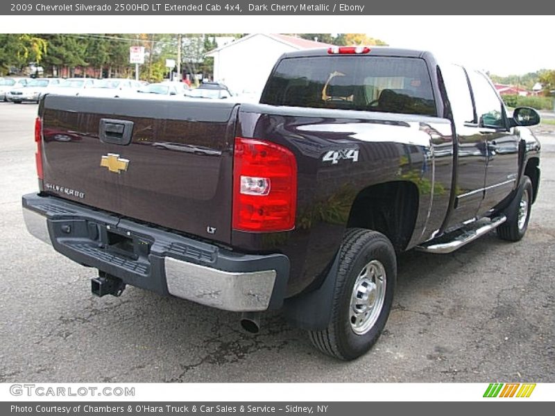 Dark Cherry Metallic / Ebony 2009 Chevrolet Silverado 2500HD LT Extended Cab 4x4