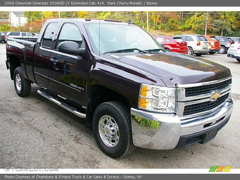 Dark Cherry Metallic / Ebony 2009 Chevrolet Silverado 2500HD LT Extended Cab 4x4