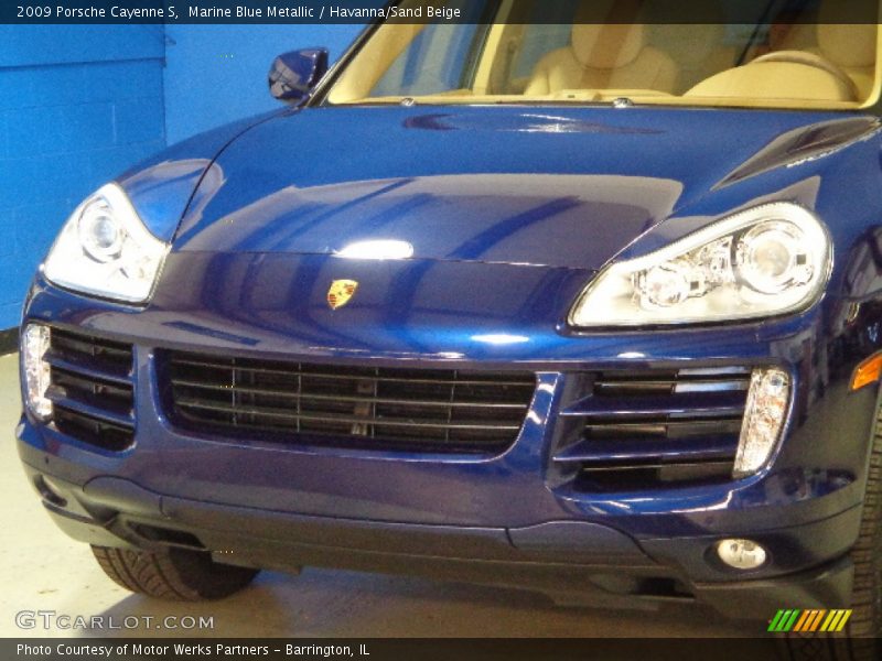 Marine Blue Metallic / Havanna/Sand Beige 2009 Porsche Cayenne S
