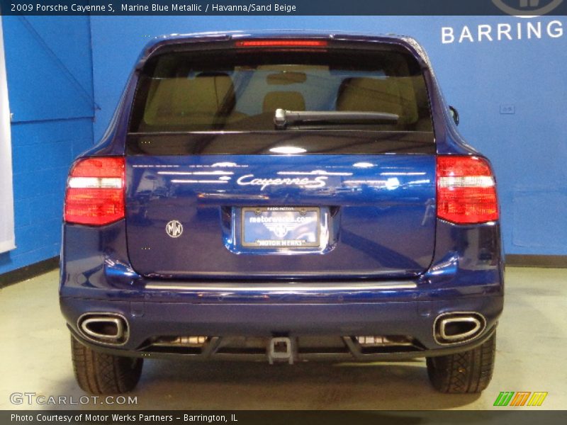 Marine Blue Metallic / Havanna/Sand Beige 2009 Porsche Cayenne S