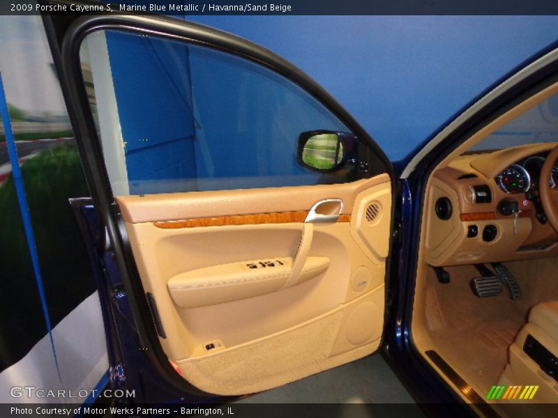 Marine Blue Metallic / Havanna/Sand Beige 2009 Porsche Cayenne S