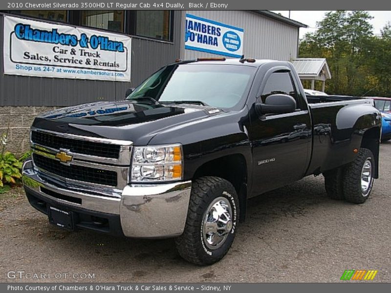 Black / Ebony 2010 Chevrolet Silverado 3500HD LT Regular Cab 4x4 Dually