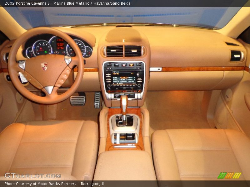 Marine Blue Metallic / Havanna/Sand Beige 2009 Porsche Cayenne S