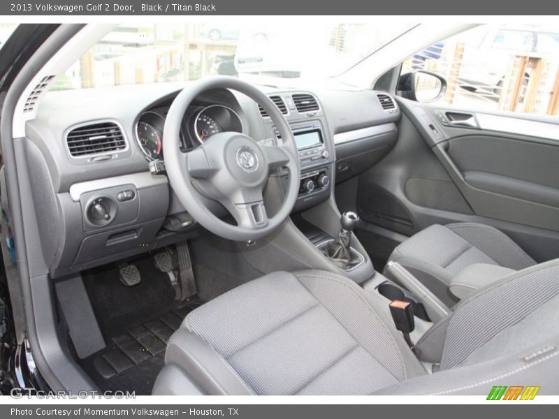 Titan Black Interior - 2013 Golf 2 Door 