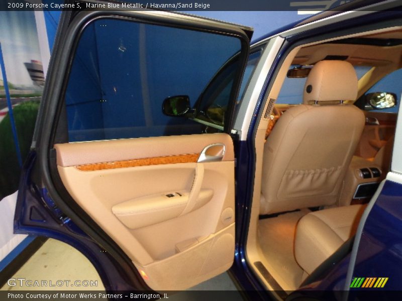 Marine Blue Metallic / Havanna/Sand Beige 2009 Porsche Cayenne S