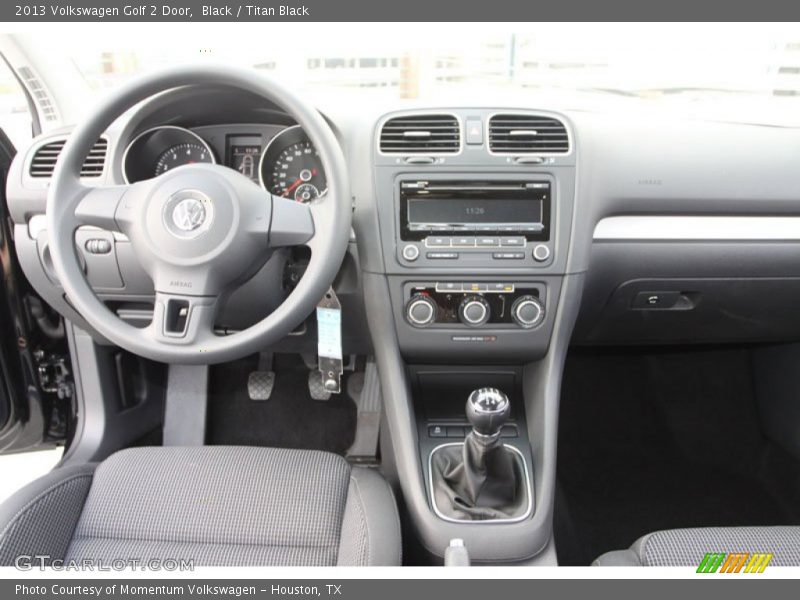 Dashboard of 2013 Golf 2 Door