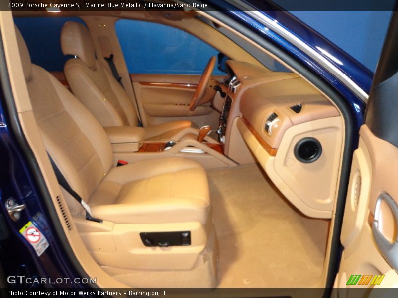 Marine Blue Metallic / Havanna/Sand Beige 2009 Porsche Cayenne S